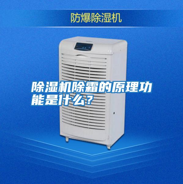 除濕機除霜的原理功能是什么?