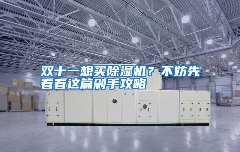 雙十一想買除濕機？不妨先看看這篇剁手攻略