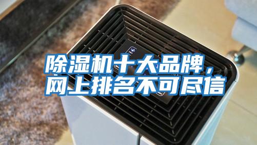 除濕機(jī)十大品牌,網(wǎng)上排名不可盡信