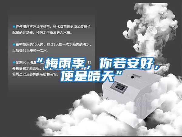 “梅雨季，你若安好，便是晴天”