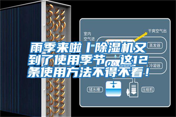雨季來啦丨除濕機又到了使用季節，這12條使用方法不得不看！