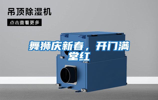 舞獅慶新春，開門滿堂紅