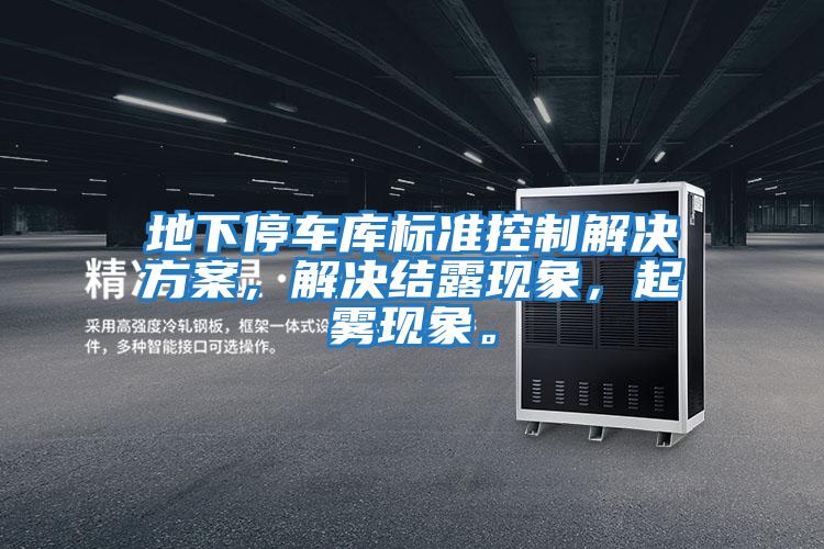 地下停車庫標準控制解決方案,解決結(jié)露現(xiàn)象,起霧現(xiàn)象。