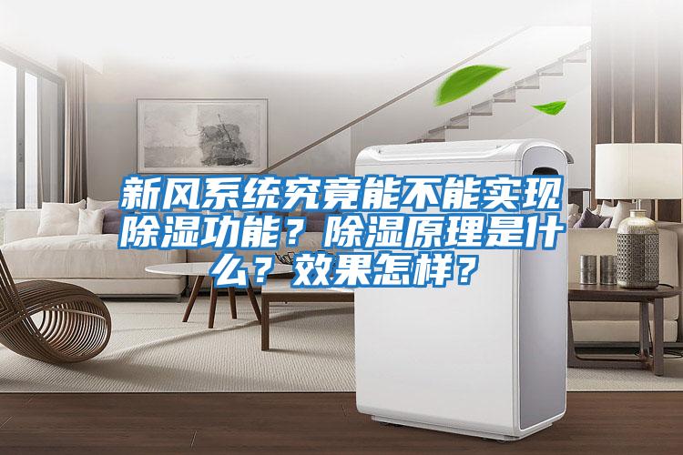 新風(fēng)系統(tǒng)究竟能不能實(shí)現(xiàn)除濕功能?除濕原理是什么?效果怎樣?