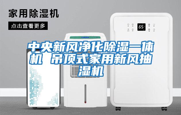 中央新風凈化除濕一體機 吊頂式家用新風抽濕機