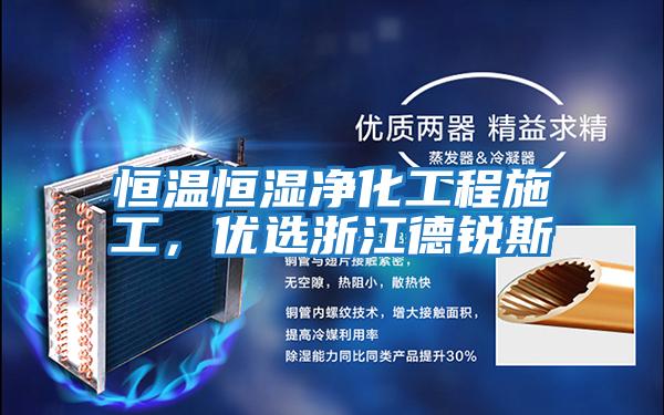 恒溫恒濕凈化工程施工，優選浙江德銳斯