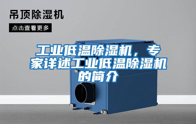 工業低溫除濕機，專家詳述工業低溫除濕機的簡介
