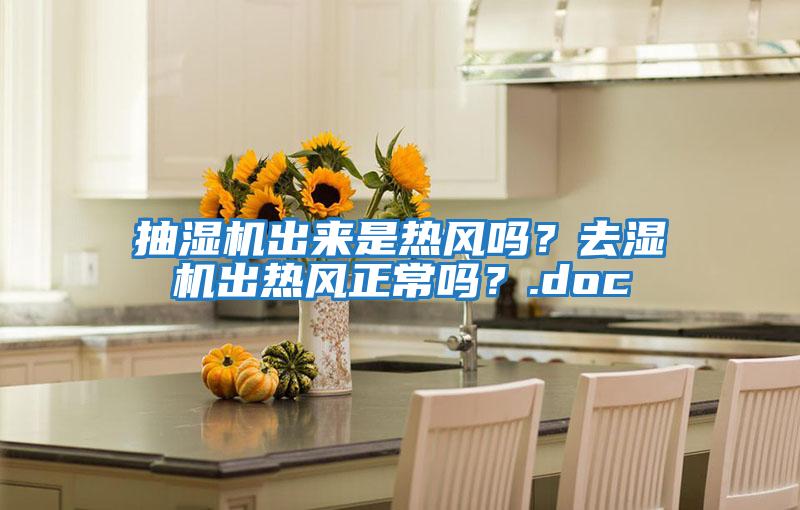 抽濕機出來是熱風嗎？去濕機出熱風正常嗎？.doc
