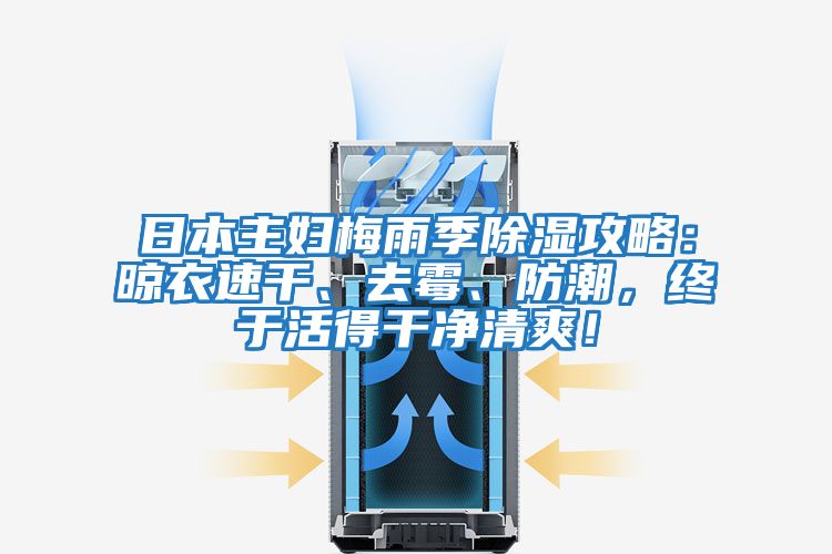 日本主婦梅雨季除濕攻略：晾衣速干、去霉、防潮，終于活得干凈清爽！