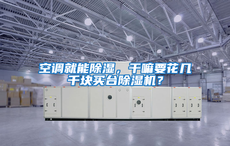 空調就能除濕，干嘛要花幾千塊買臺除濕機？